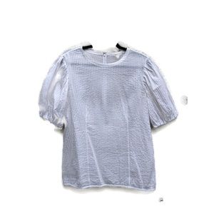 COS white top (transparent), size 10